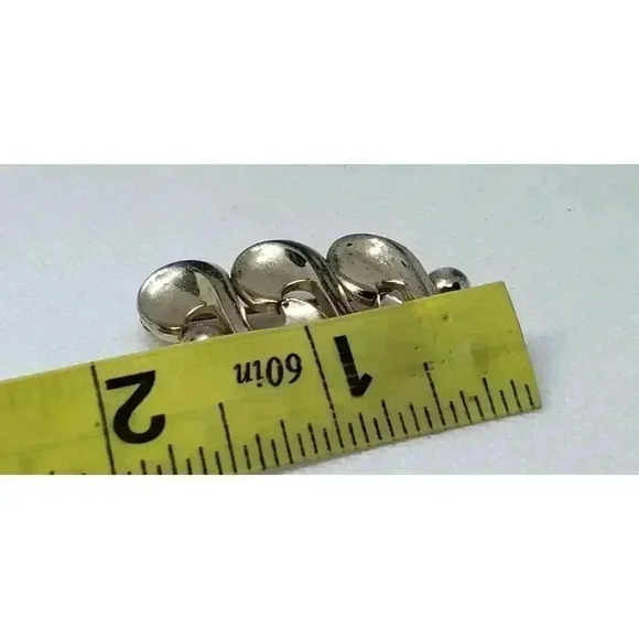 Vintage Brooch 1940s art Deco 12 kt yellow Gold Plate Signed Barclays Nouveau - Picture 4 of 7